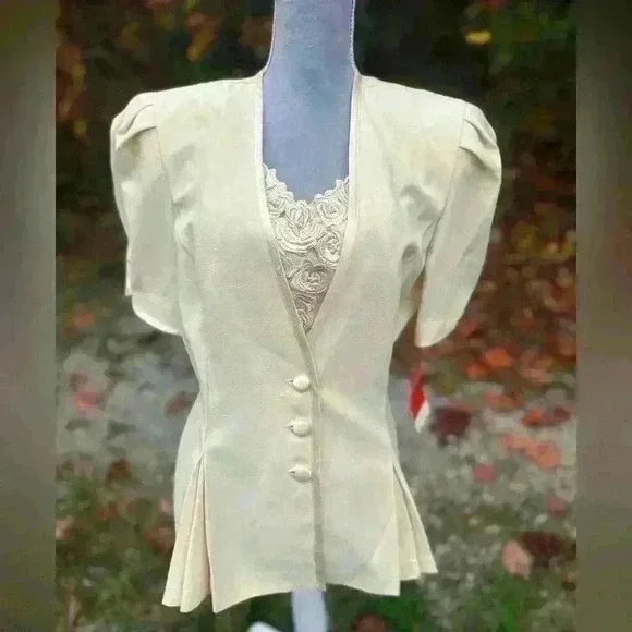 Vintage NWT 2 piece skirt set. R&M Richard’s by Karen Kwong. Vintage 80s/90s - Picture 10 of 16